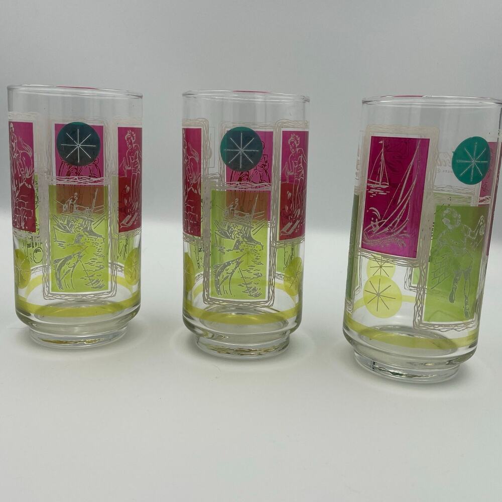 3 Vintage Coca-cola Advertising Thing’s Go Better With Coke Tumblers 12oz Sports